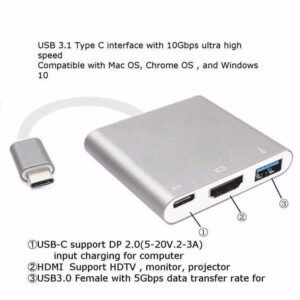 USB 3.1 Type C To HDMI USB 3.0 HUB