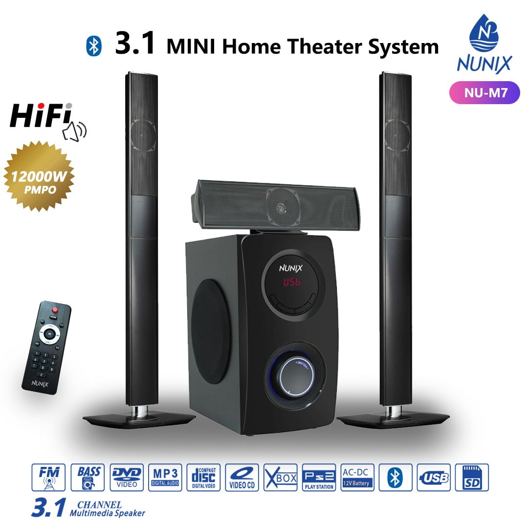 3.1Ch MINI Home Theater System 12000W NUNIX M7 - SkyWave