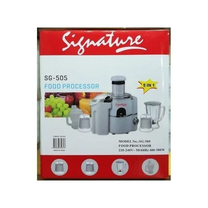 Signature 5 in 1 Food Processor /Blender SG-505 - Image 1