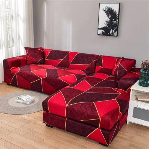 PRINTED L-SHAPED RED