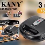 Sokany 3 In 1 sandwich maker ; donut maker , sandwich maker, waffle maker