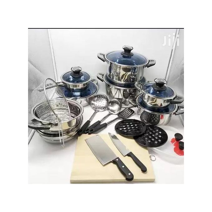 Marwa German Quality 30pcs Stainless Heavy Duty Cookware Set Pots Sufurias  @ Best Price Online