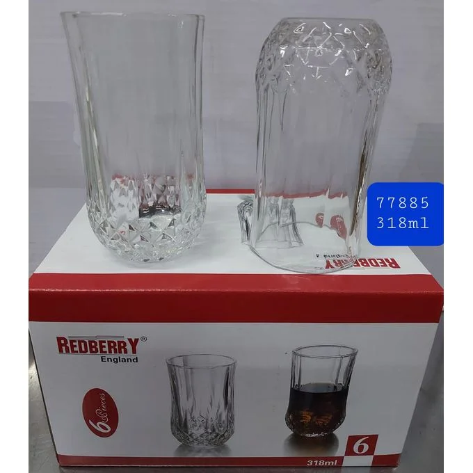 Redberry Crystal-Based Drinking Glasses - Image 1