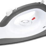Mika dry iron, non-stick soleplate, white & grey