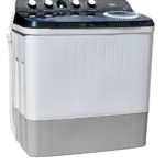 Mika Washing Machine, Semi-Automatic, Twin Tub, 10Kg, White & Grey