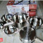 Generic 12pcs Stainless Steel Heavy Nonstick Cookware Set - BOMINOX