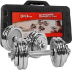 crome dumbell set