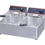 Double electric fryer 10l