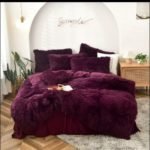 6pc Luxury Designs Velvet plush Fluffy Duvet set