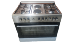 TLAC Standing Cooker, 90cm X 60cm, 4 + 2, Electric Oven, Half Inox