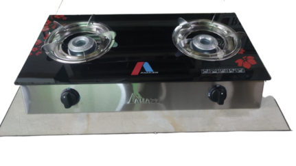 Amaze Glass table Double Burner Gas Stove- B2-10