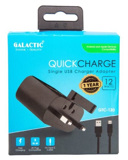 Galactic type c quick charger -GTC-120