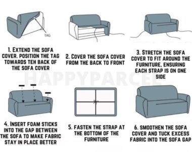 How to fit a sofa cover