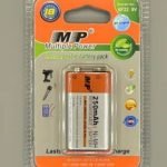 MP Rechargeable 9V Battery -300mAh