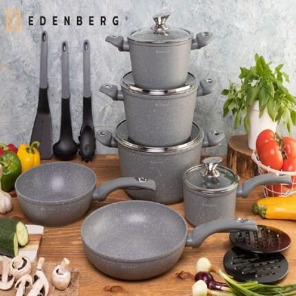 Edenberg 15-piece cookware set