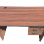 Dark walnut office desk