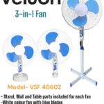 Velton stand fan 16″ 3-in-1 Fan