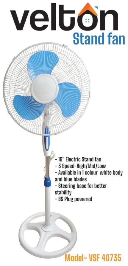 velton stand fan 16 inches