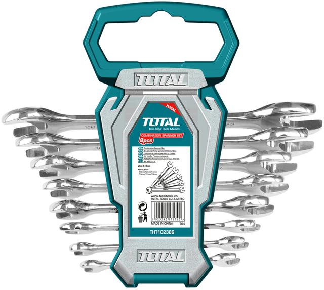 TOTAL Double open end spanner set THT102386