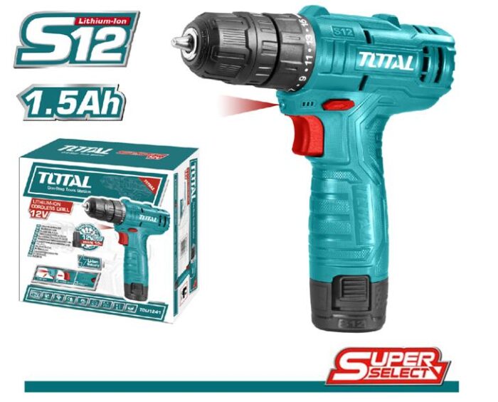 TOTAL Lithium-Ion cordless drill-TDLI12415