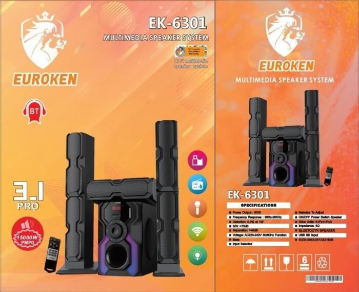 Euroken 3.1 Multimedia Speaker System