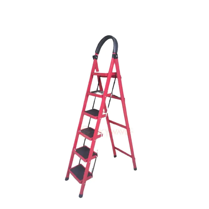 6 Steps Aluminum Foldable Ladder - Image 1