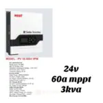 MUST 24V 3KVA POWER INVETER 60A MPPT CONTROLER