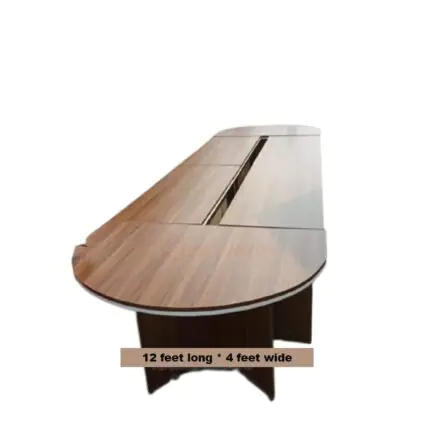 boardroom table 12 feet long 4 feet wide