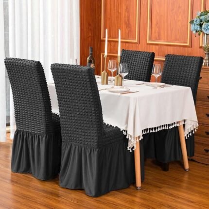 grey dining seat cover