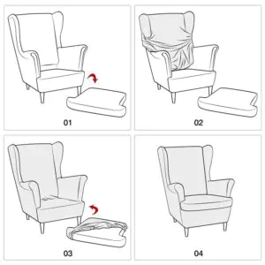 Wing Chair Seat Cover