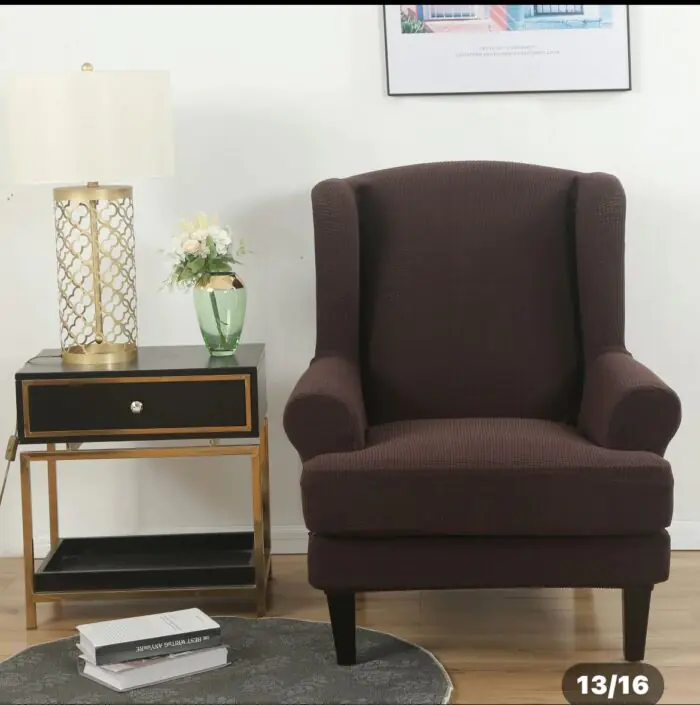 Generic Stretchable Wing Chair Seat Cover - Image 2