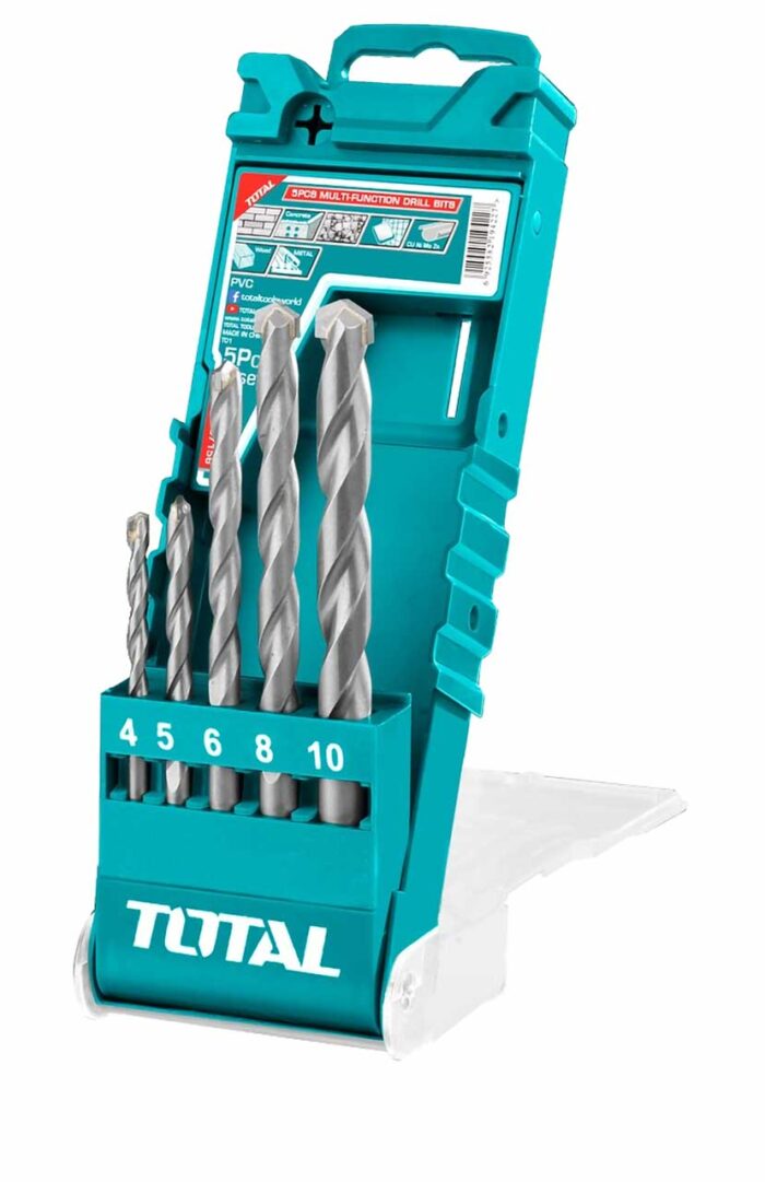 TOTAL 5 Pcs Multi-function Drill Bits-TACSD7156