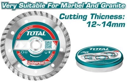 TOTAL Turbo diamond disc 230mm 5pcs metal box-TAC2132303M