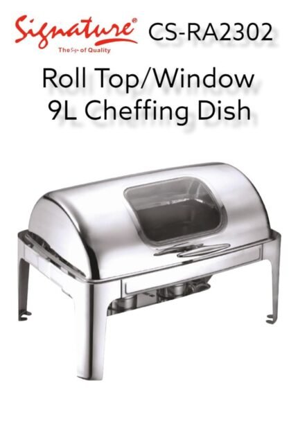 Signature 9.0L Rolltop with Glass Window Chafing Dish