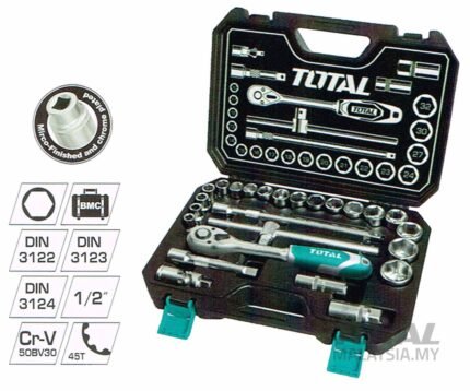Total 25 Pcs 1/2″ Socket Set-THT121251