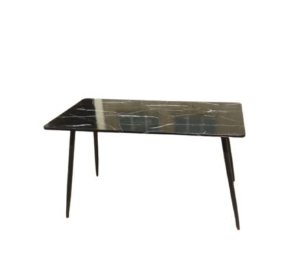 aemes table with marble effect rectangle