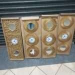 Decorative 3in1 wall clock with a mirror