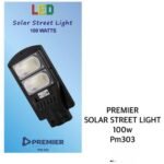Premier 100W SOLAR Panel Street Light PM303