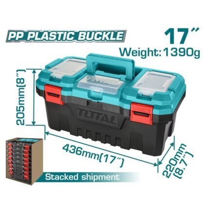 Total 17" Plastic tool box-TPBX0171
