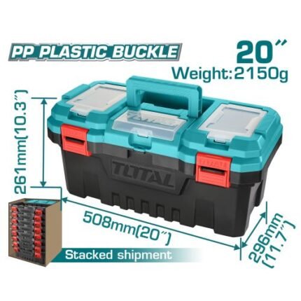 Total 20" Plastic tool box-TPBX0201