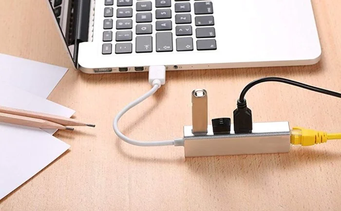 Type C hub with Ethernet Adapter