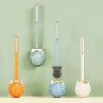 Silicon shell shape toilet brush