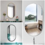 Classy oval wall mirror