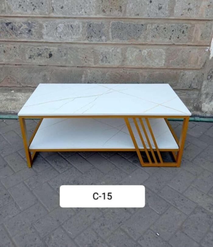 Marble effect coffee table