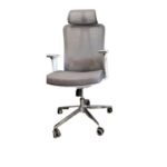 Ergonomic grey office chair