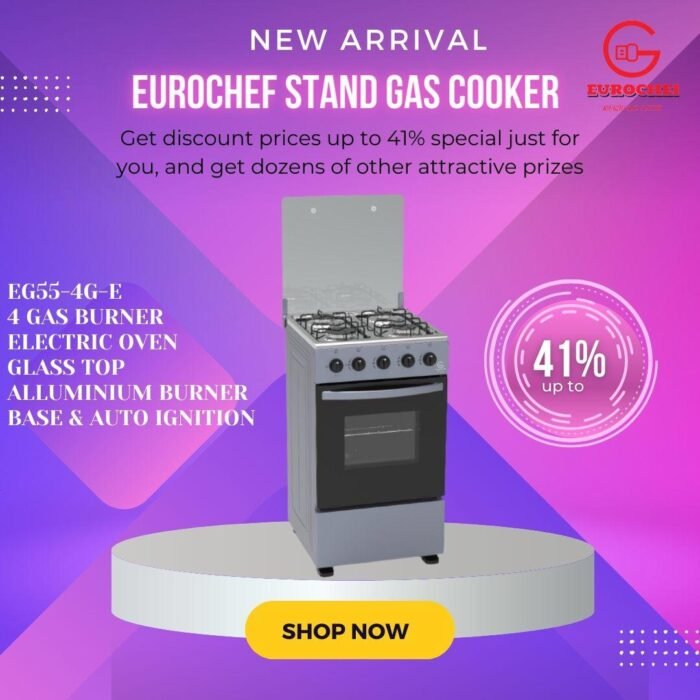 Eurochef 4G+E Oven Free Stand Cooker