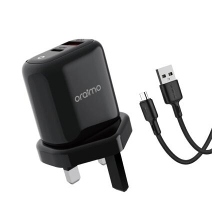 Oraimo PowerCube 3 Pro 18W Fast Charger Kit, micro USB Cable