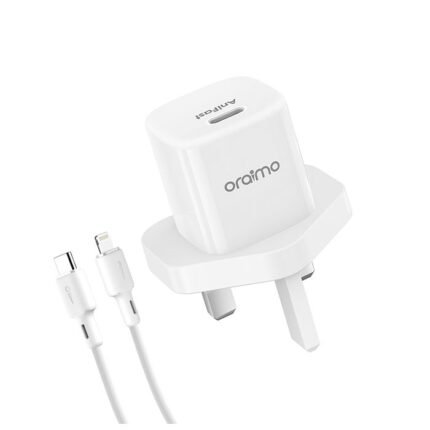 Oraimo PowerNano 20W superspeed charger ,type-C to lightning cable