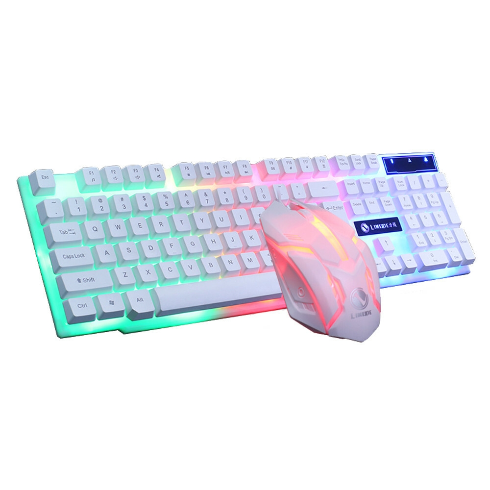 USB Wired Gaming Keyboard Mouse Set