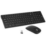 Wireless Mouse And Full Keyboard - 2.4 GHZ